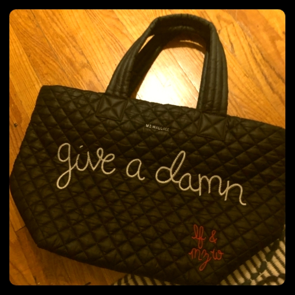 Lingua Franca x MZ Wallace GIVE A DAMN Tote
